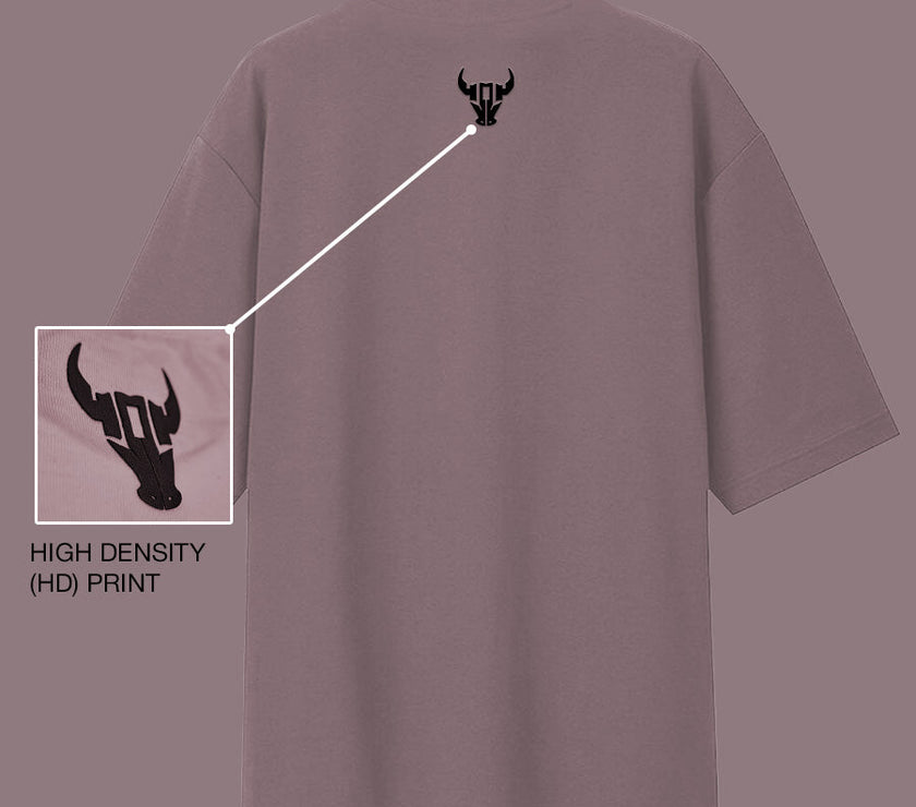 'Hustle' Onion Pink Unisex Oversized Tee - House Of Hustlers
