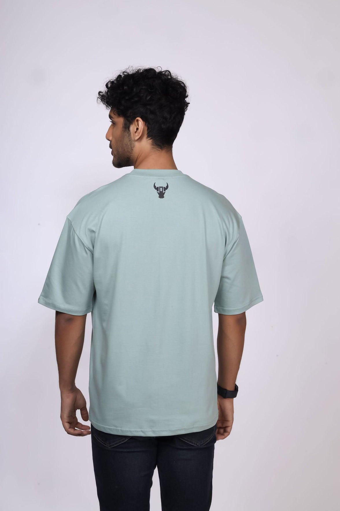 'Hustle' Sage Green Unisex Oversized Tee - House Of Hustlers