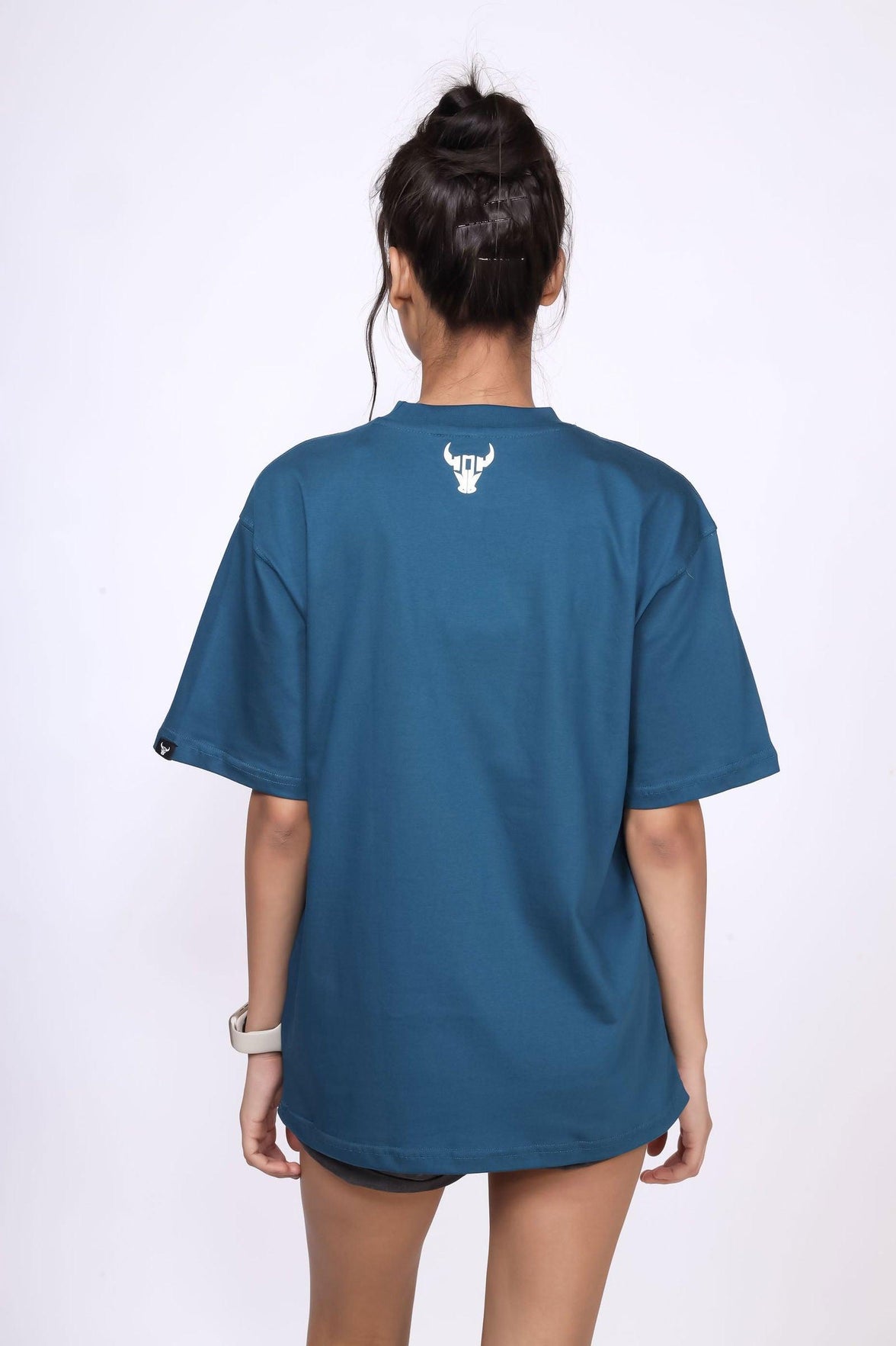 'Hustle' Teal Unisex Oversized Tee - House Of Hustlers