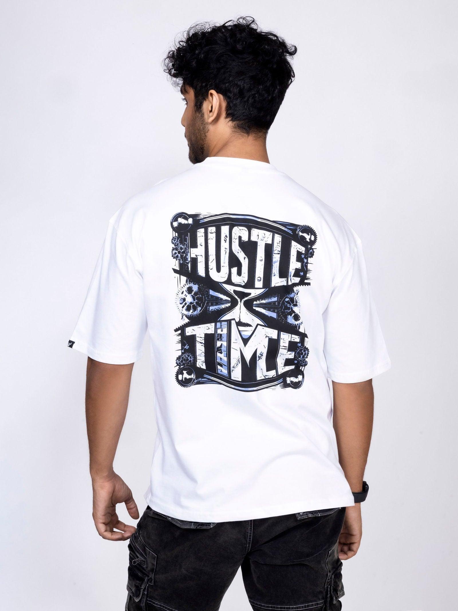 'Hustle Time' Unisex Oversized Graphic Tee - House Of Hustlers
