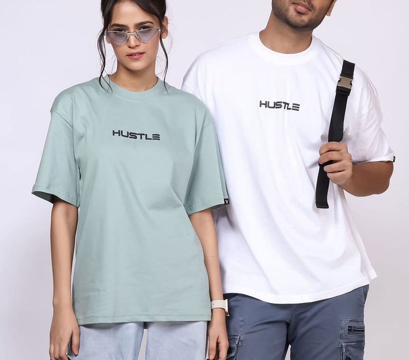 'Hustle' Unisex Oversized Tee - House Of Hustlers