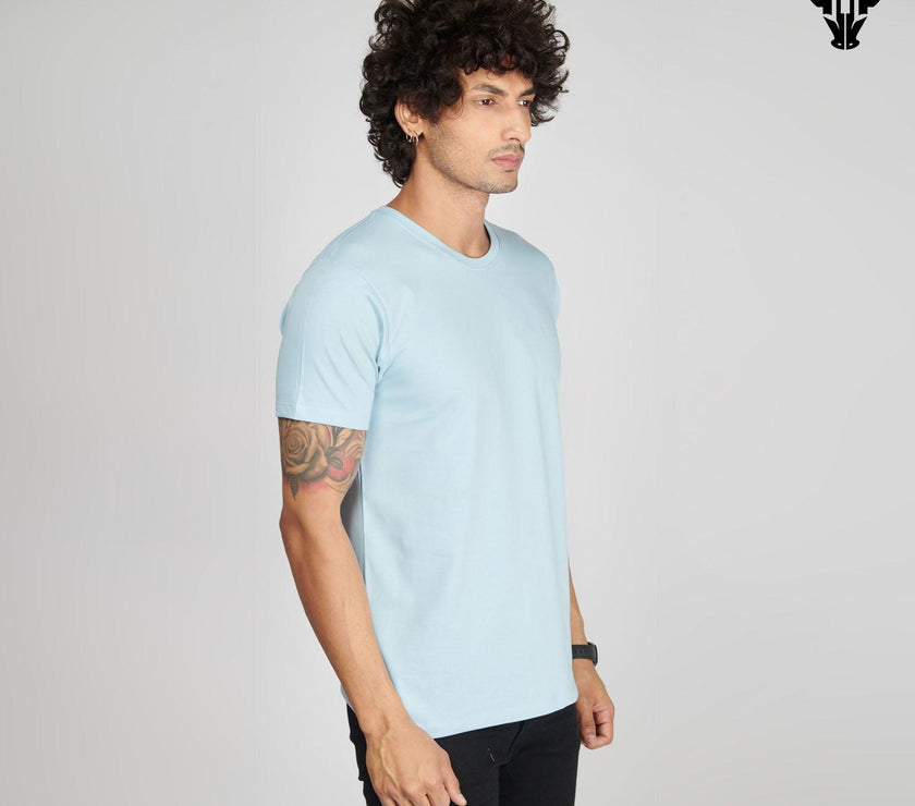 Icy Blue Men's Half Sleeve T-Shirt - House Of Hustlers