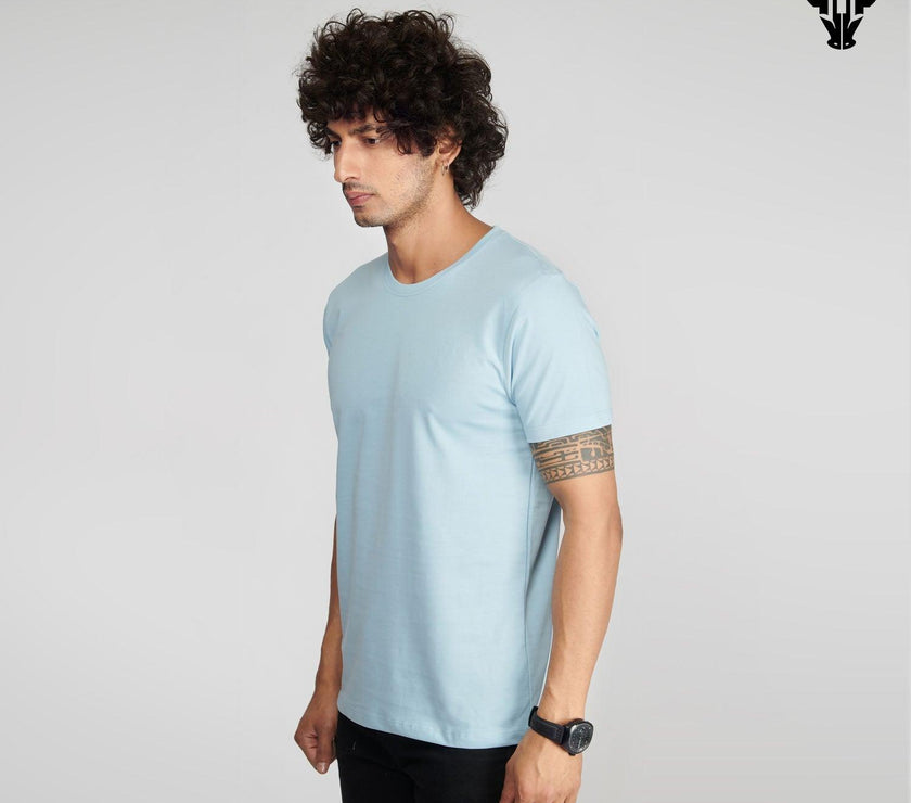 Icy Blue Men's Half Sleeve T-Shirt - House Of Hustlers