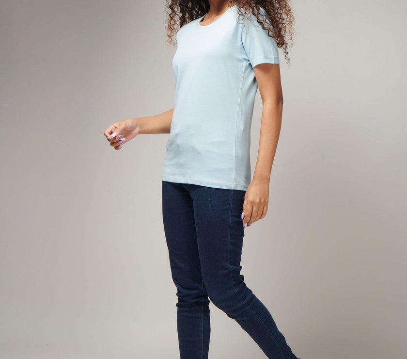 Icy Blue Women's Half Sleeve T-Shirt - House Of Hustlers