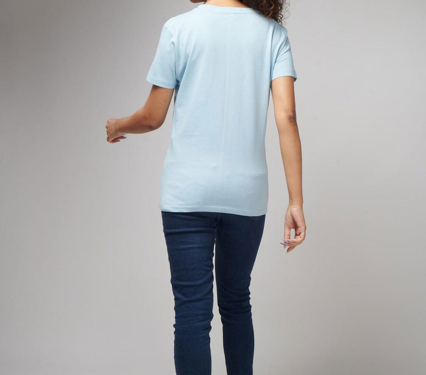 Icy Blue Women's Half Sleeve T-Shirt - House Of Hustlers