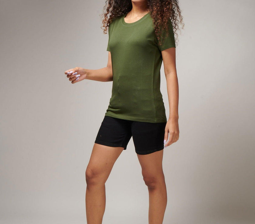 Jungle Green Women's Half Sleeve T-Shirt - House Of Hustlers