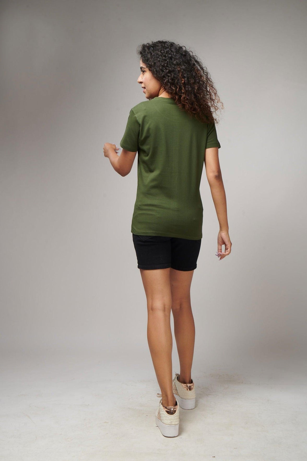Jungle Green Women's Half Sleeve T-Shirt - House Of Hustlers