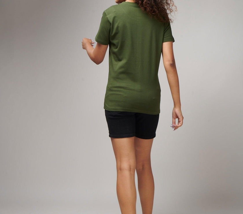 Jungle Green Women's Half Sleeve T-Shirt - House Of Hustlers