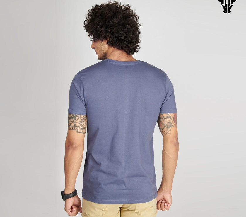 Light Slate Men's Half Sleeve T-Shirt - House Of Hustlers