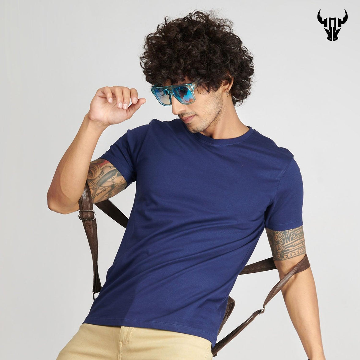 Medieval Blue Men's Half Sleeve T-Shirt - House Of Hustlers