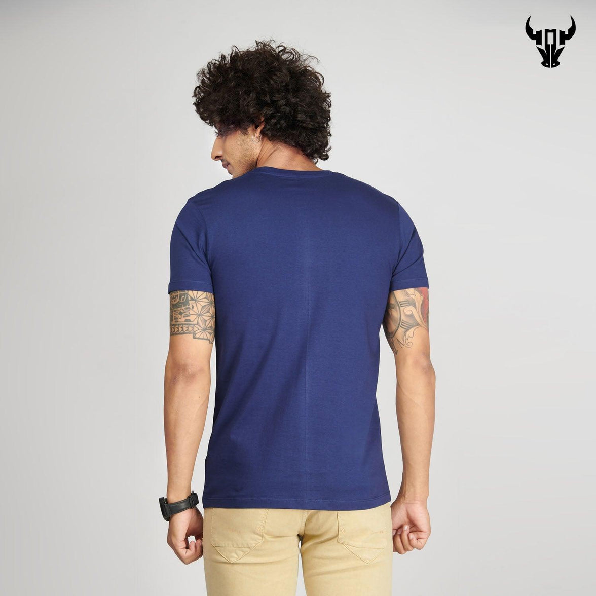 Medieval Blue Men's Half Sleeve T-Shirt - House Of Hustlers
