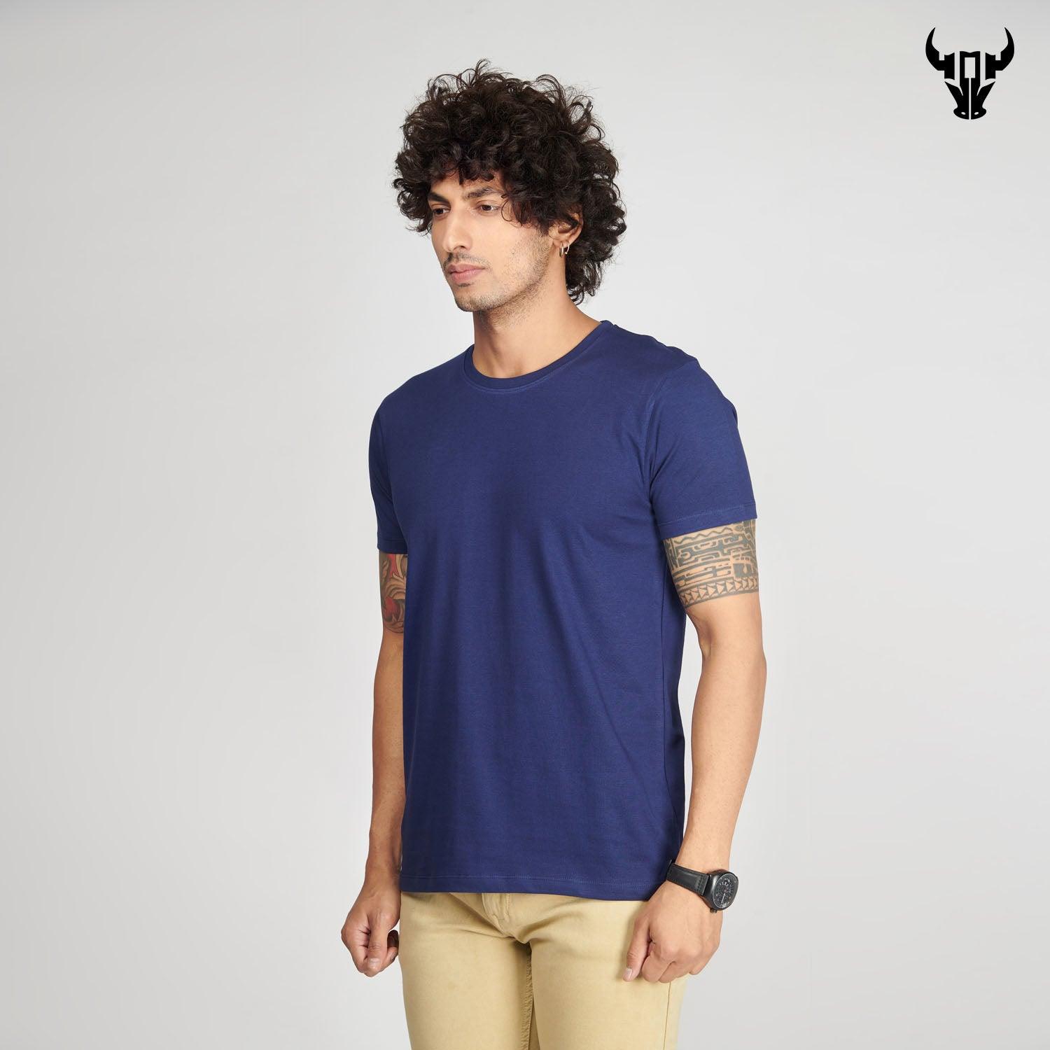 Medieval Blue Men's Half Sleeve T-Shirt - House Of Hustlers