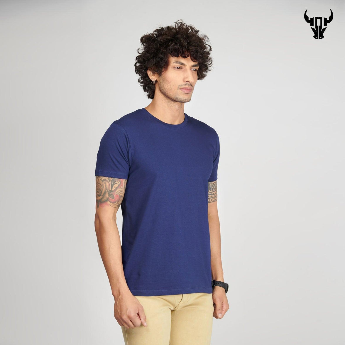 Medieval Blue Men's Half Sleeve T-Shirt - House Of Hustlers
