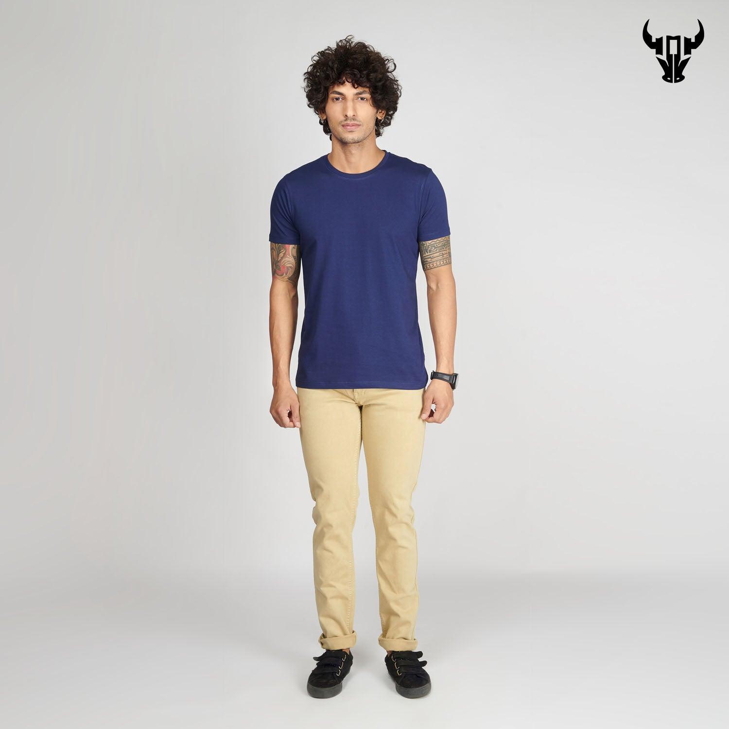 Medieval Blue Men's Half Sleeve T-Shirt - House Of Hustlers