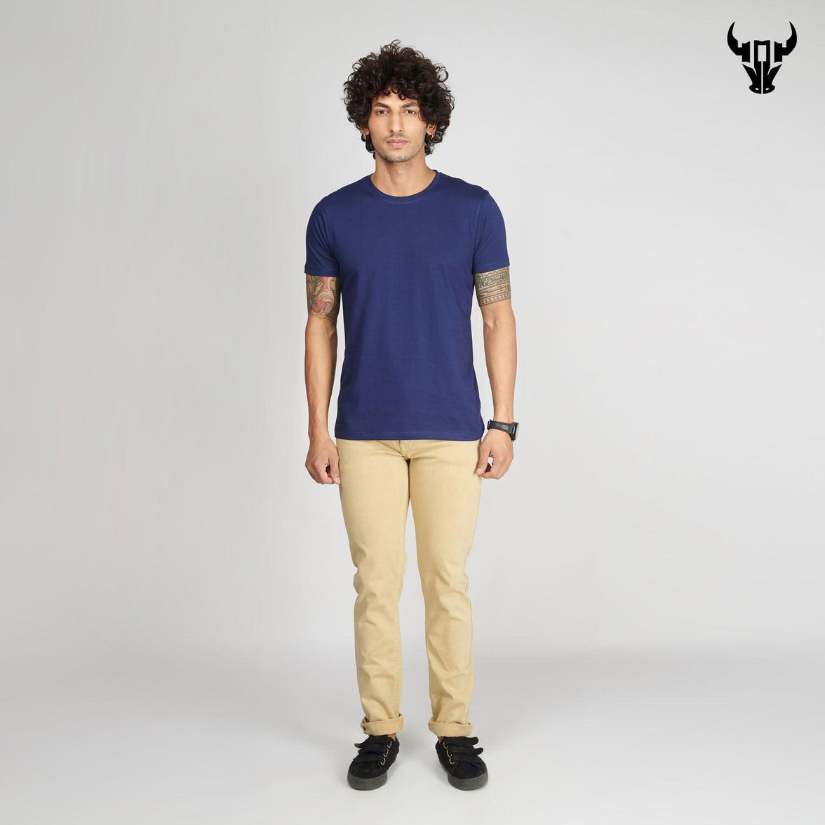 Medieval Blue Men's Half Sleeve T-Shirt - House Of Hustlers