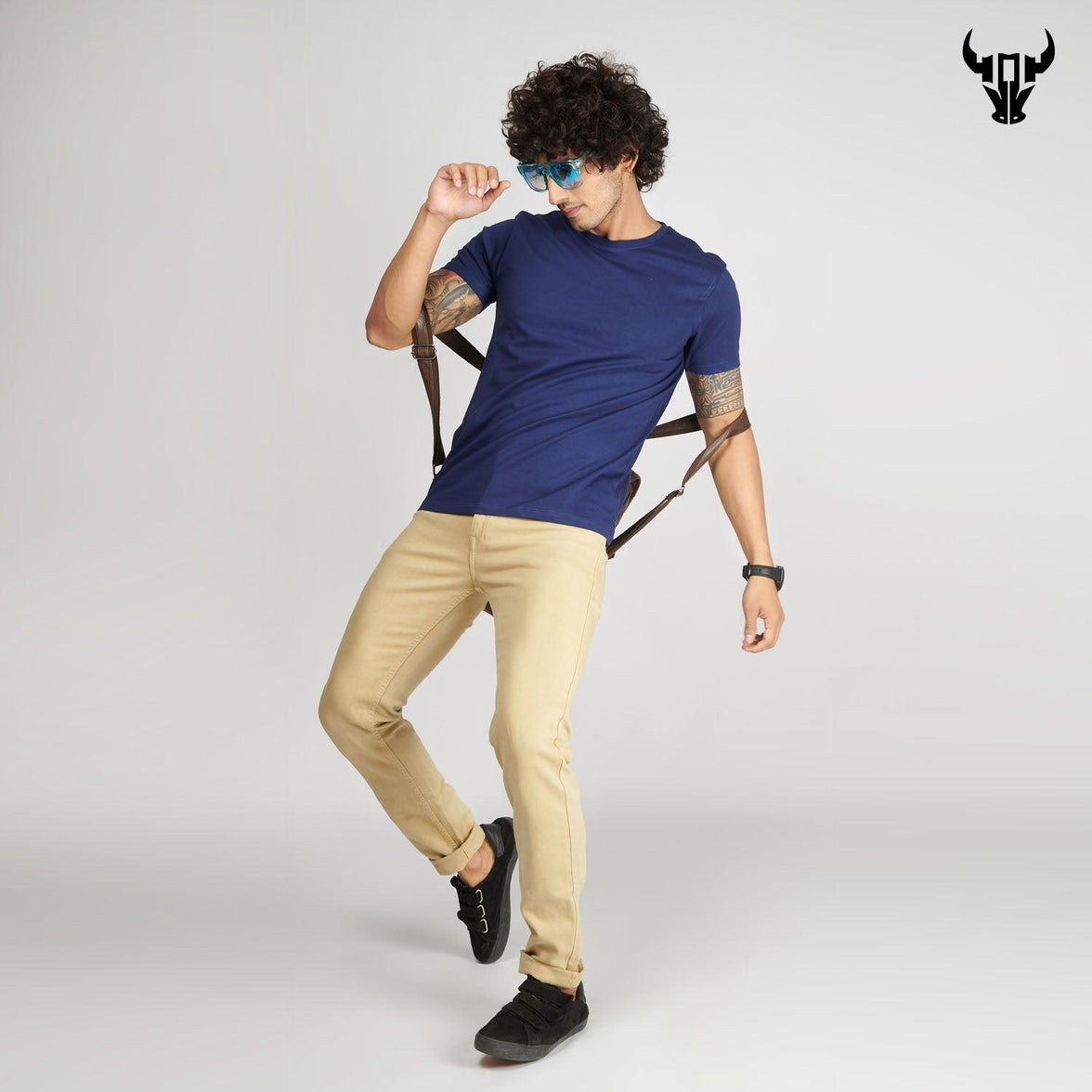 Medieval Blue Men's Half Sleeve T-Shirt - House Of Hustlers