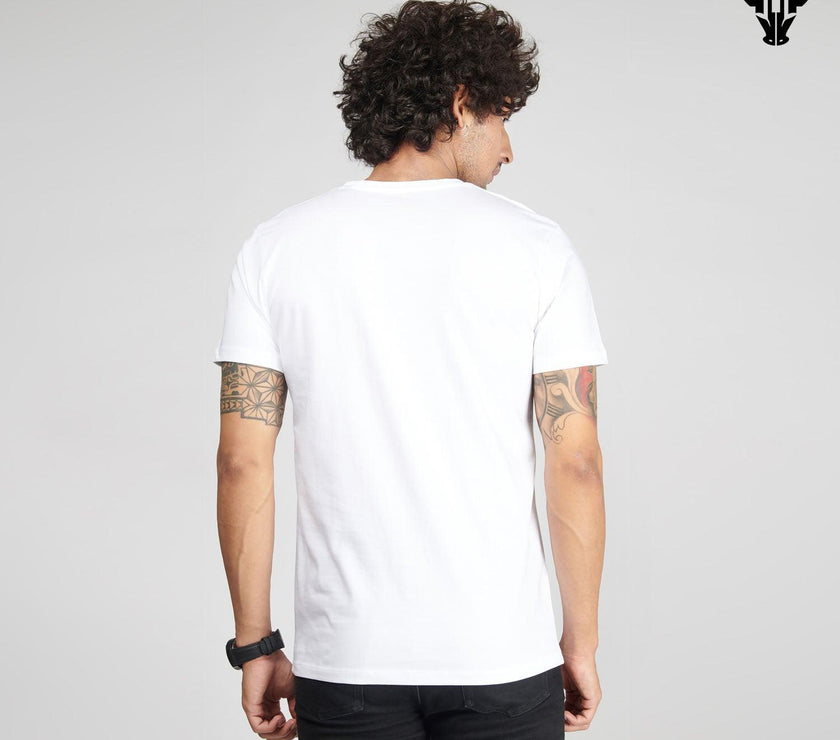 Milky White Men's Half Sleeve T-Shirt - House Of Hustlers