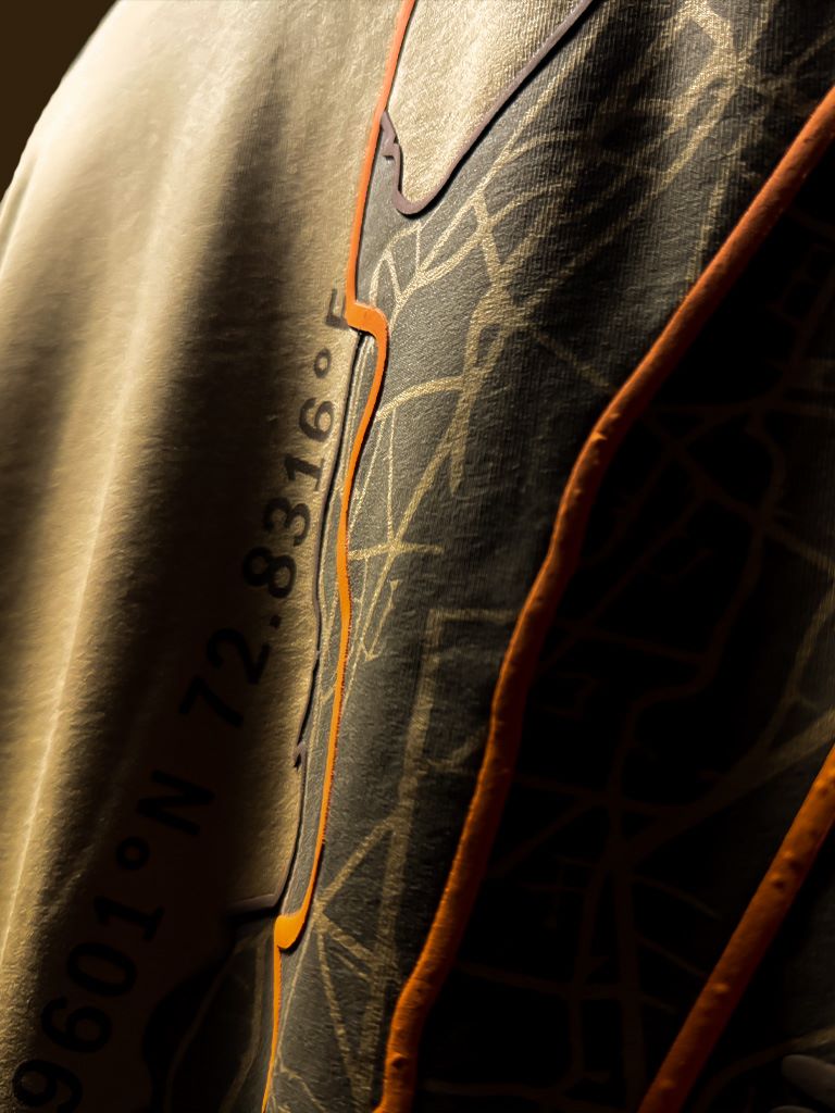 'Mumbai Map: Hustle Begins Here' Streetwear Unisex Oversized Tee - House Of Hustlers