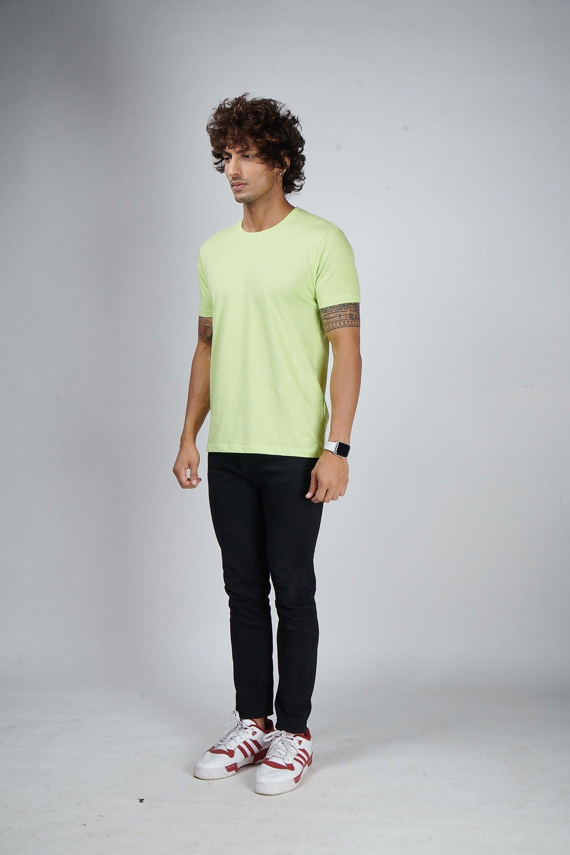 Neon Green Men's Half Sleeve T-Shirt - House Of Hustlers