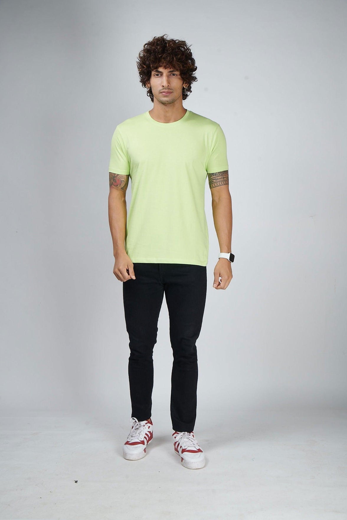 Neon Green Men's Half Sleeve T-Shirt - House Of Hustlers