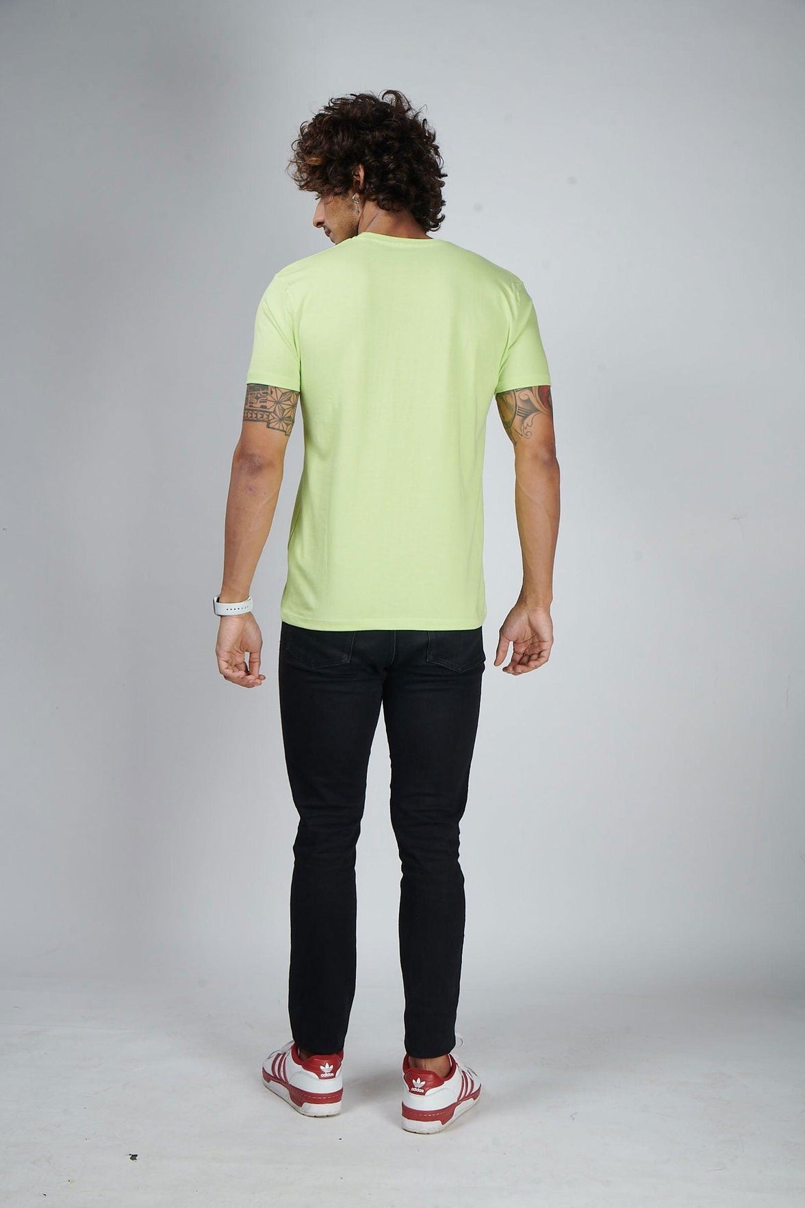 Neon Green Men's Half Sleeve T-Shirt - House Of Hustlers