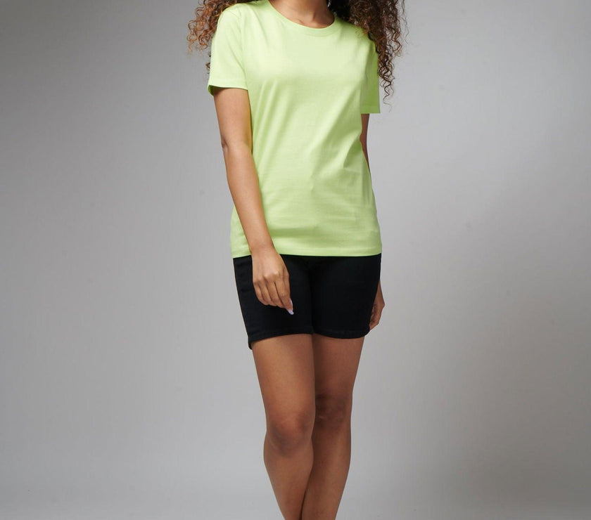 Neon Green Women's Half Sleeve T-Shirt - House Of Hustlers