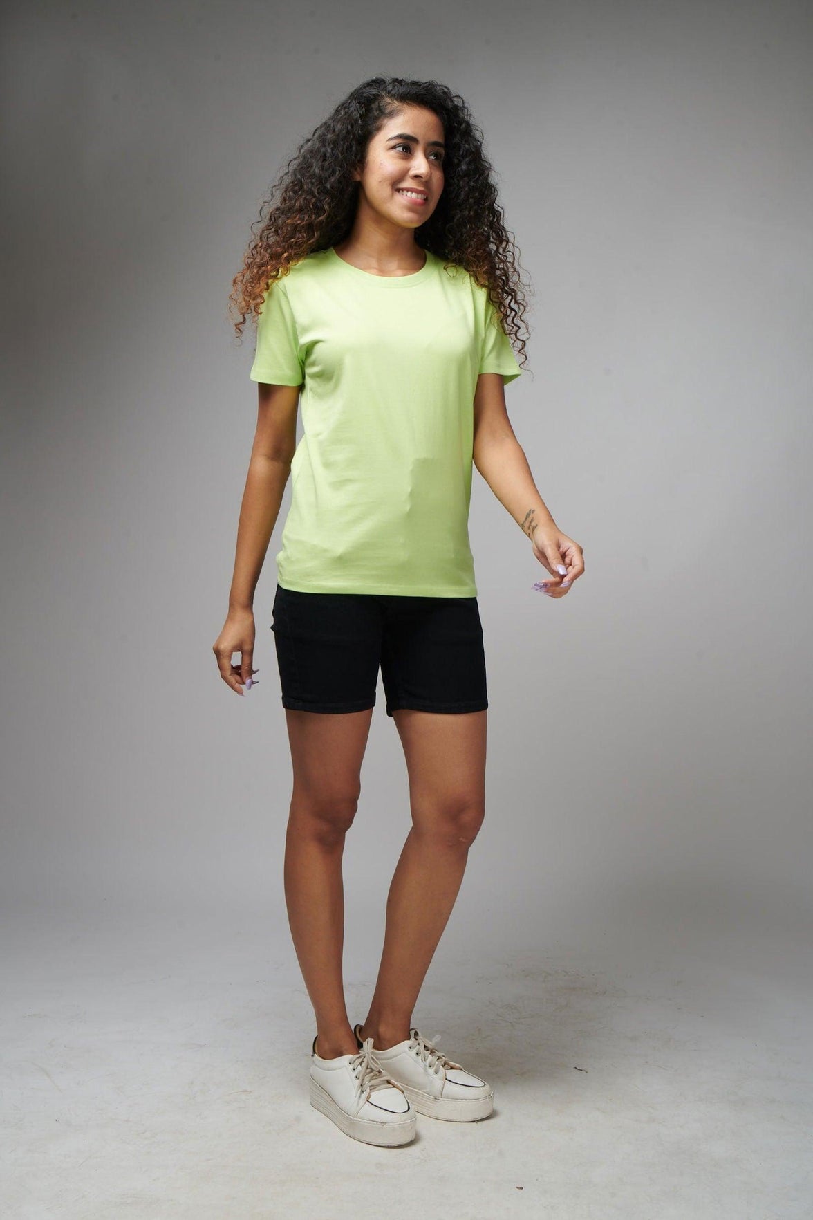 Neon Green Women's Half Sleeve T-Shirt - House Of Hustlers