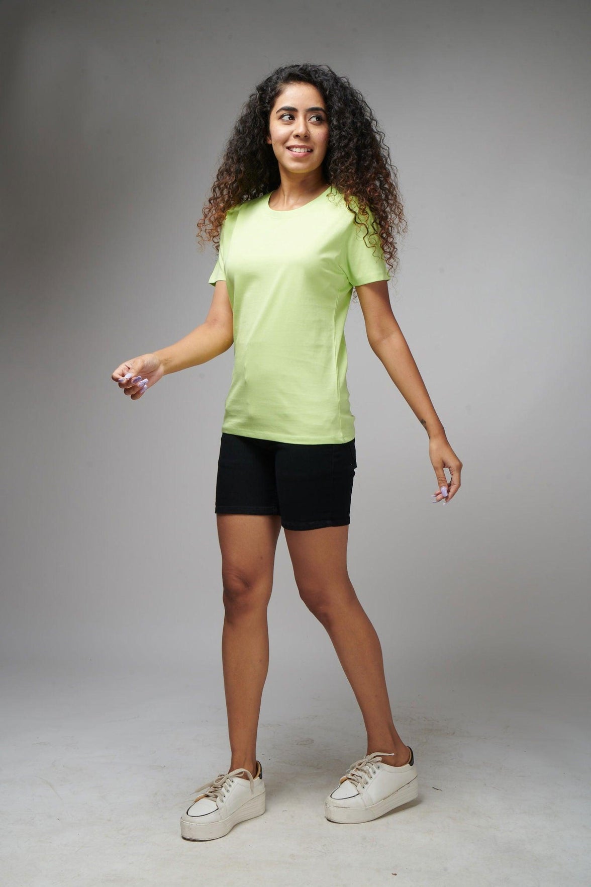 Neon Green Women's Half Sleeve T-Shirt - House Of Hustlers