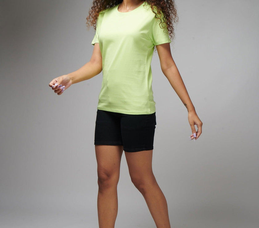 Neon Green Women's Half Sleeve T-Shirt - House Of Hustlers