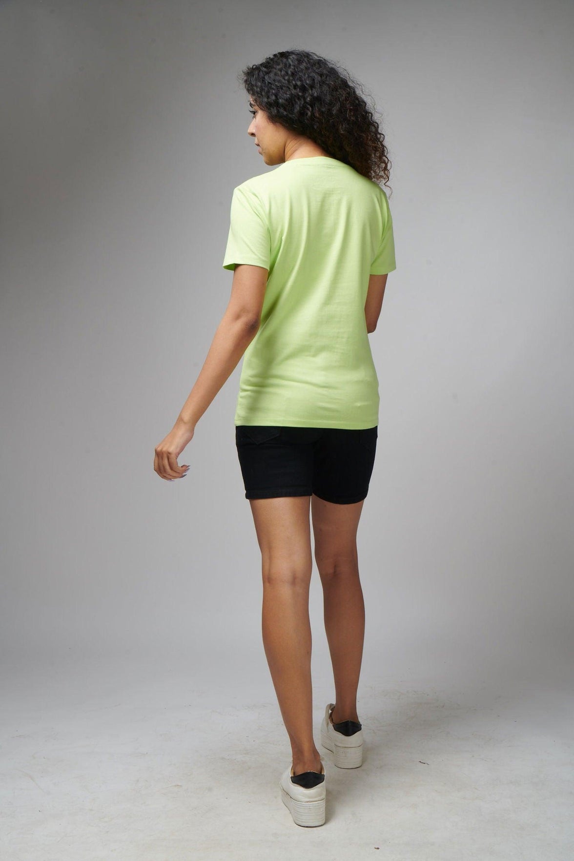 Neon Green Women's Half Sleeve T-Shirt - House Of Hustlers