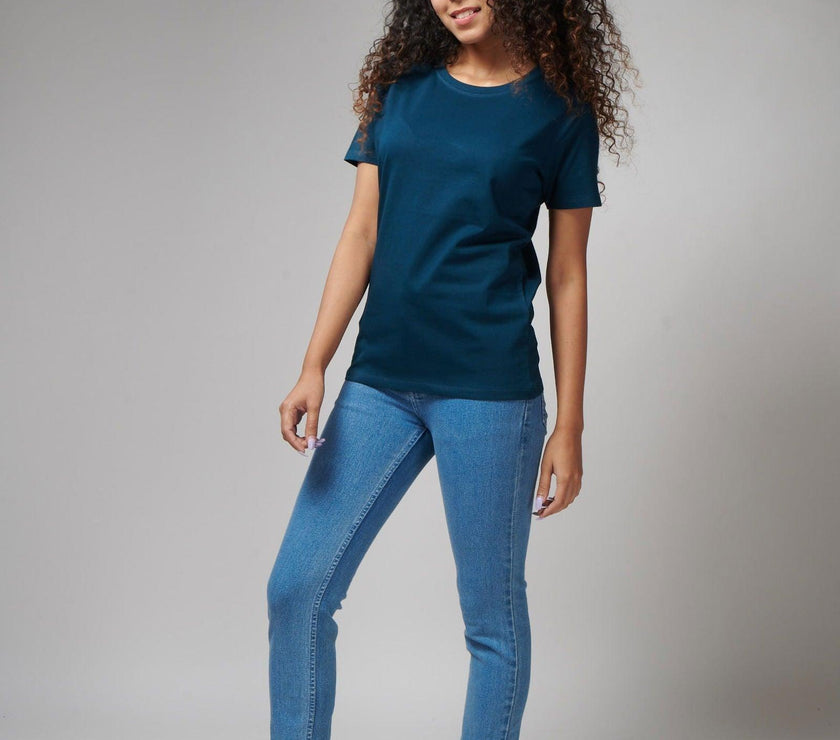 New Navy Women's Half Sleeve T-Shirt - House Of Hustlers