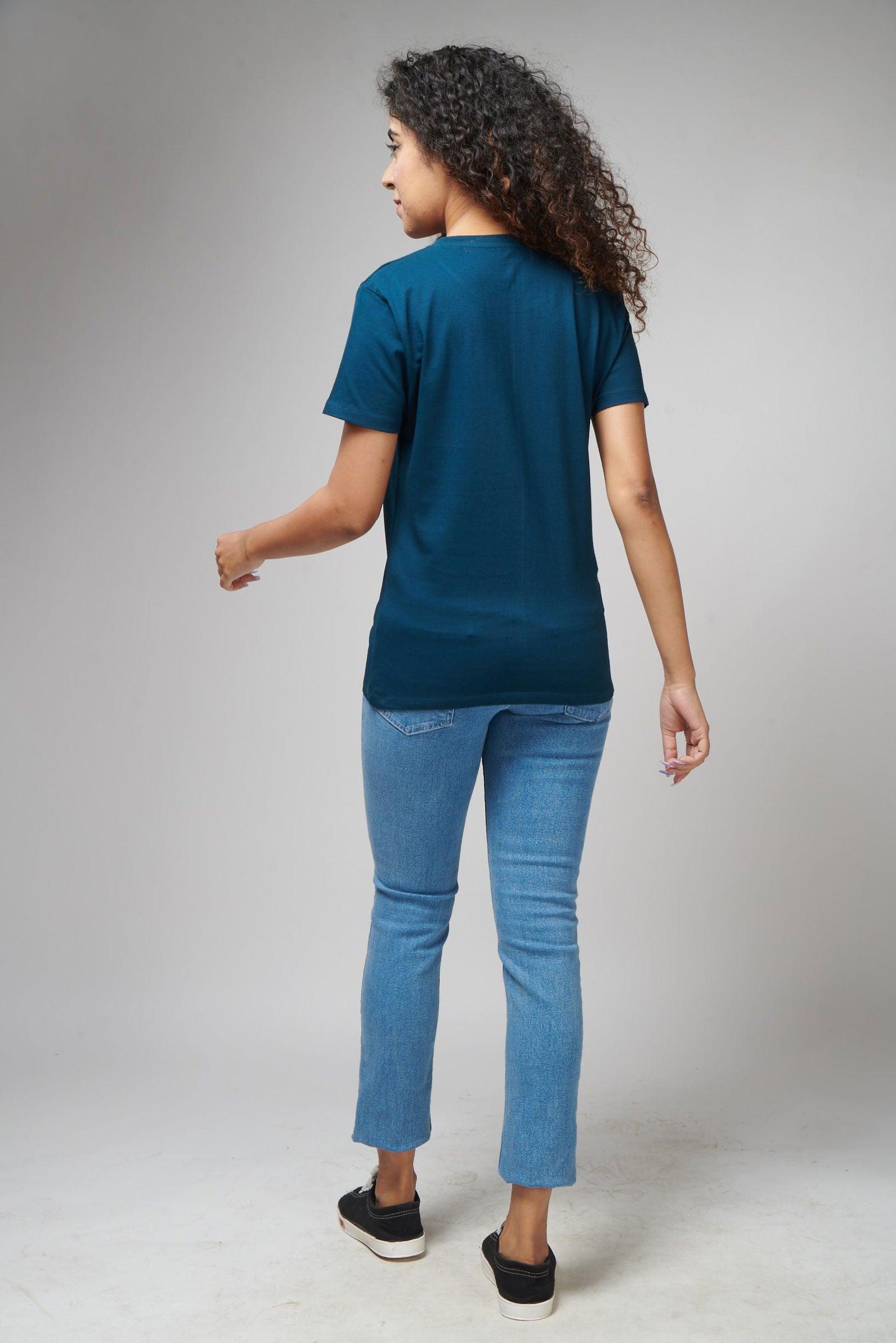 New Navy Women's Half Sleeve T-Shirt - House Of Hustlers