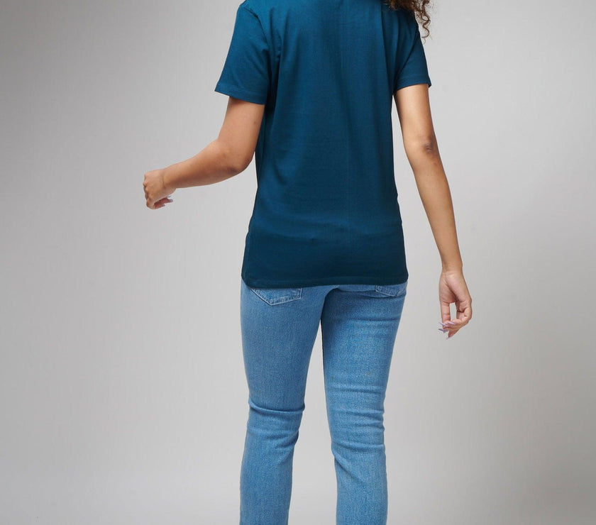 New Navy Women's Half Sleeve T-Shirt - House Of Hustlers