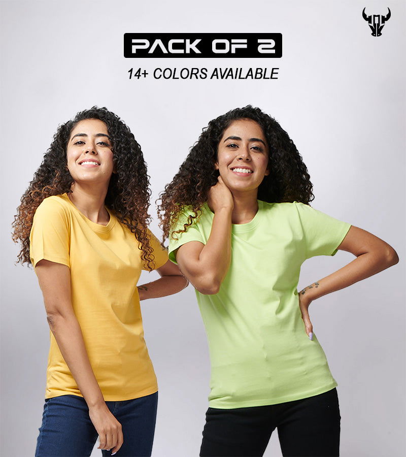 Pack of 2 - Basic Women's T-Shirt's - House Of Hustlers