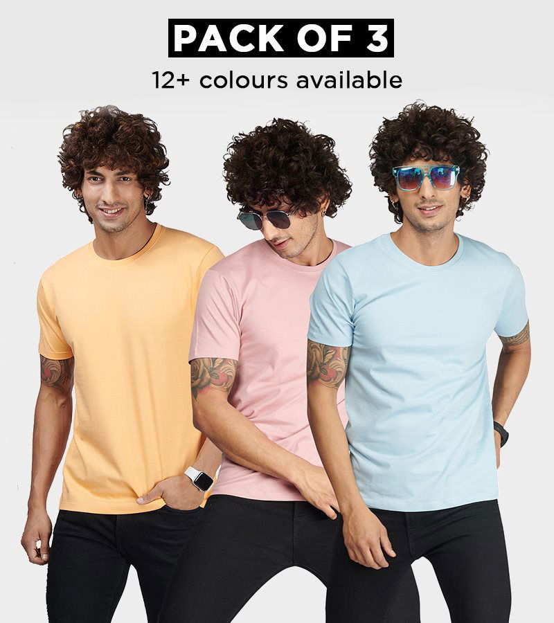 Pack of 3 - Basic Men's T-Shirt's - House Of Hustlers