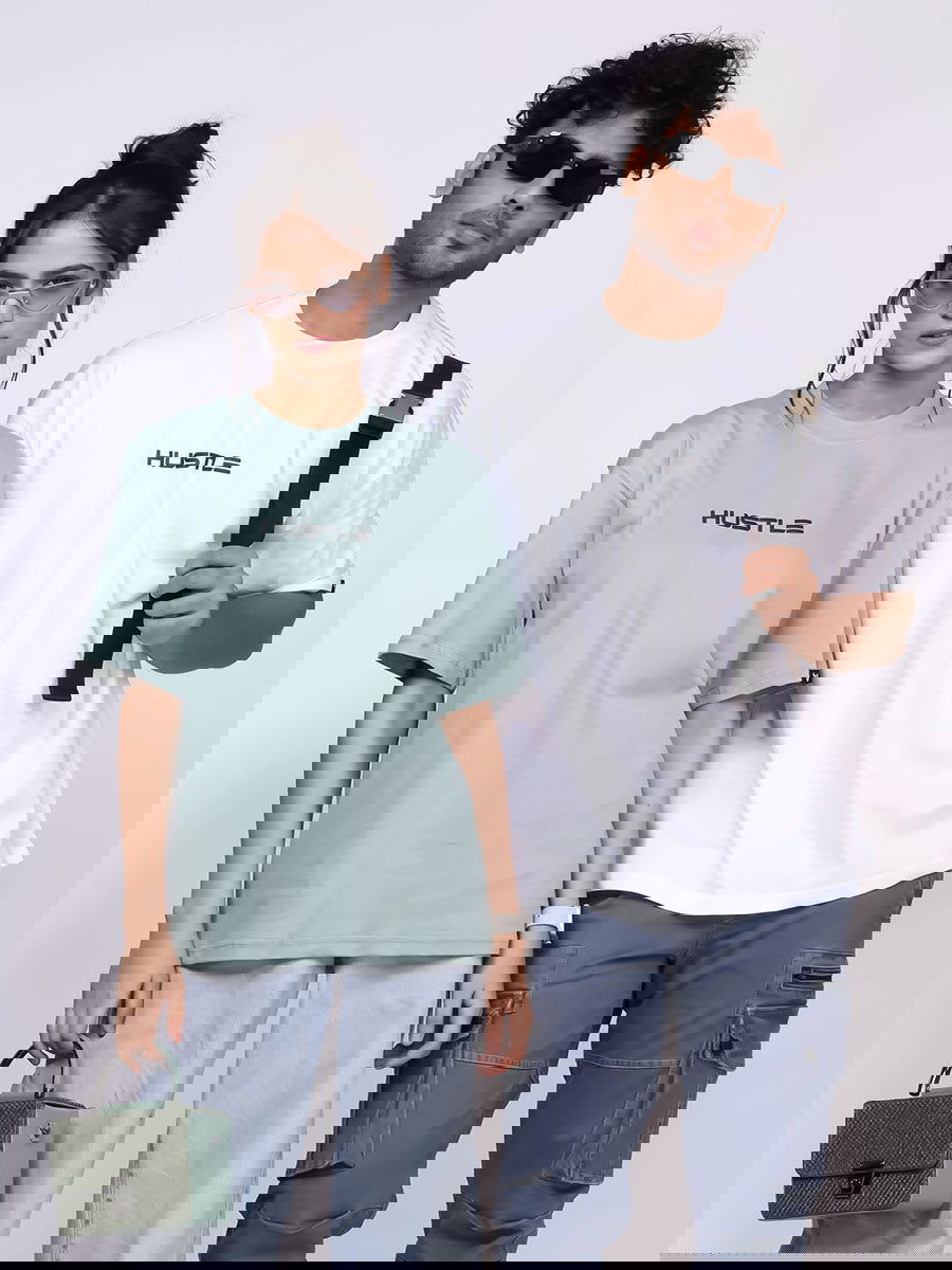 Pack of 3 - 'Hustle' Unisex Oversized Tee - House Of Hustlers