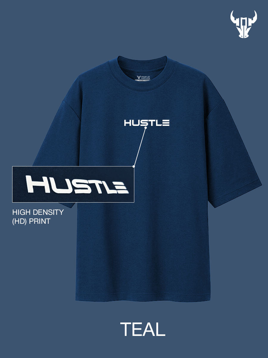 Pack of 4 - 'Hustle' Unisex Oversized Tee - House Of Hustlers