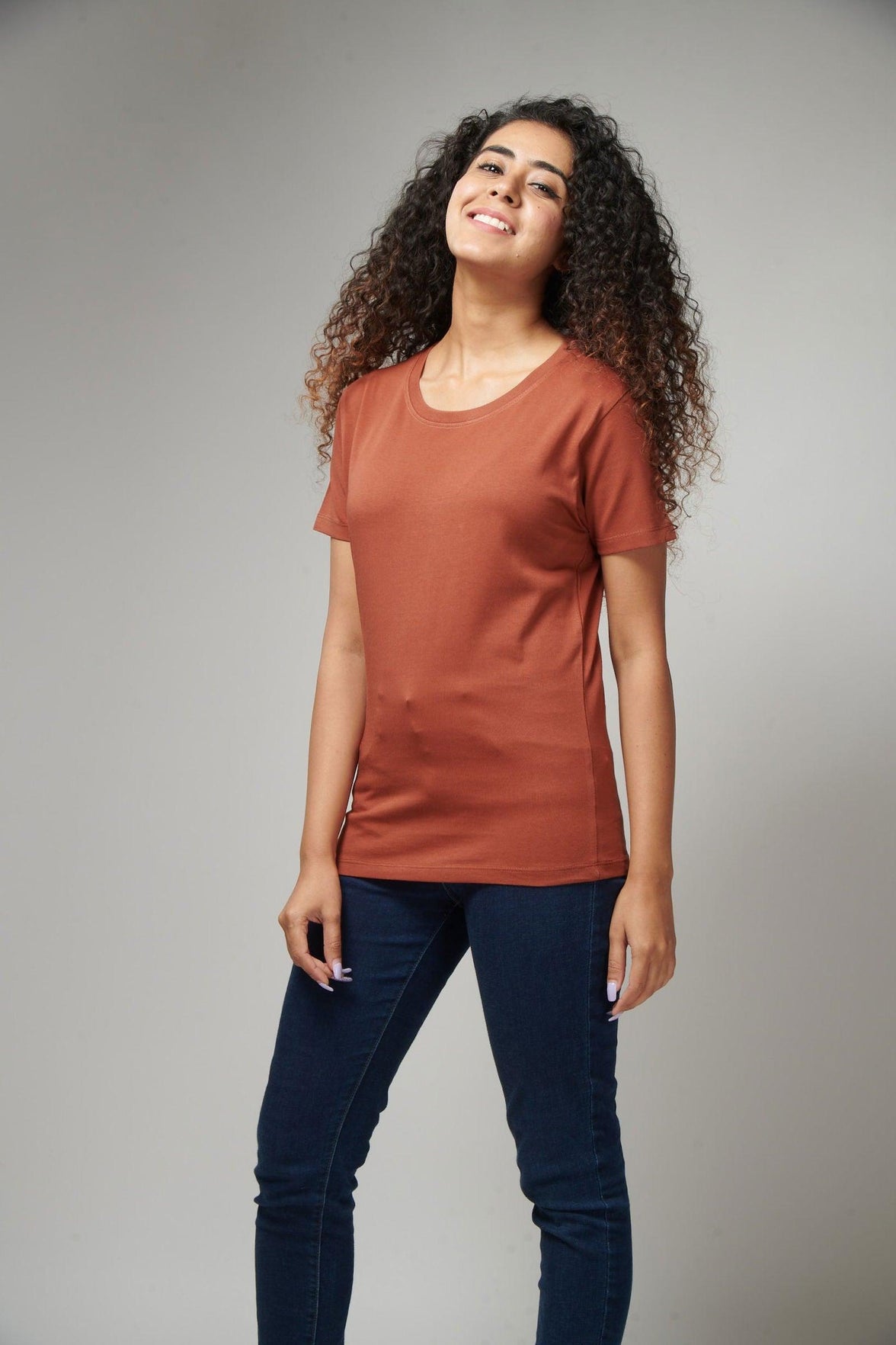 Rust Women's Half Sleeve T-Shirt - House Of Hustlers