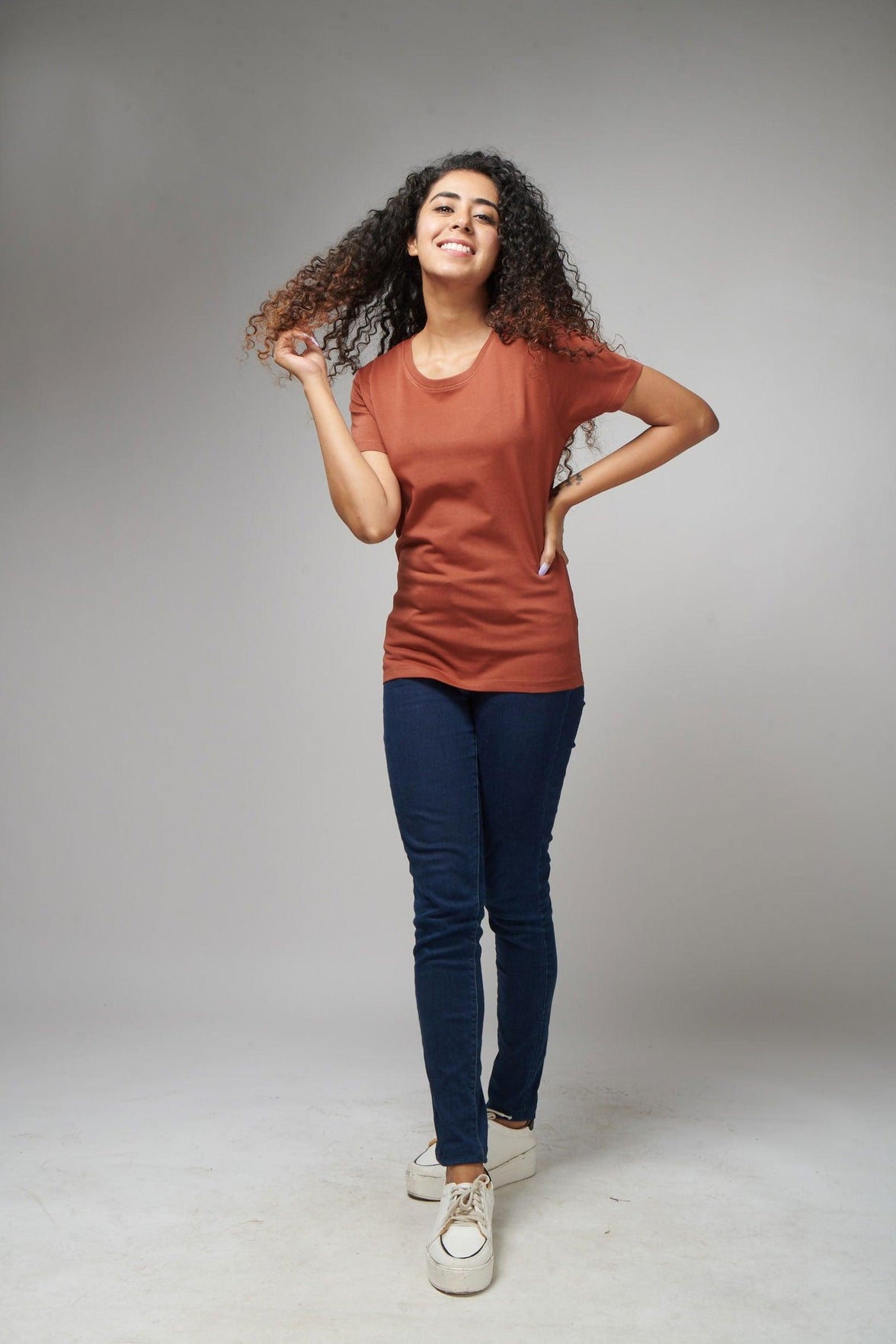 Rust Women's Half Sleeve T-Shirt - House Of Hustlers