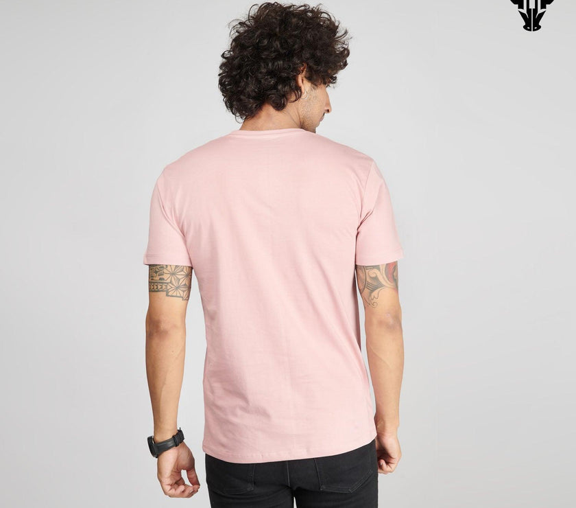 Salmon Pink Men's Half Sleeve T-Shirt - House Of Hustlers
