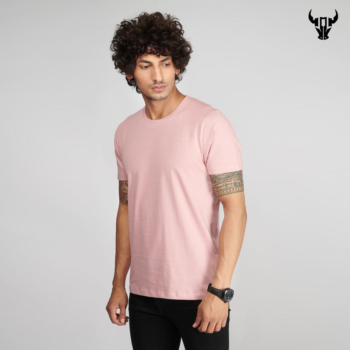 Salmon Pink Men's Half Sleeve T-Shirt - House Of Hustlers