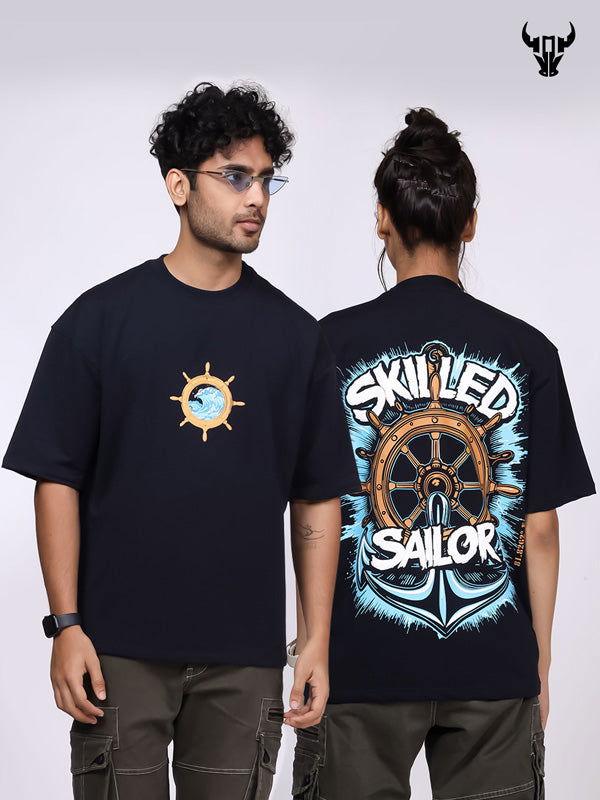 'Skilled Sailor' Streetwear Unisex Oversized Tee - House Of Hustlers