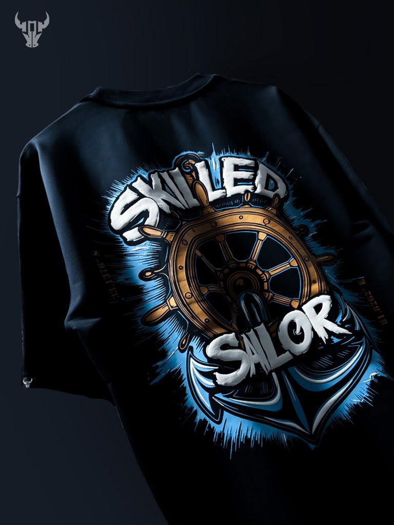 'Skilled Sailor' Streetwear Unisex Oversized Tee - House Of Hustlers