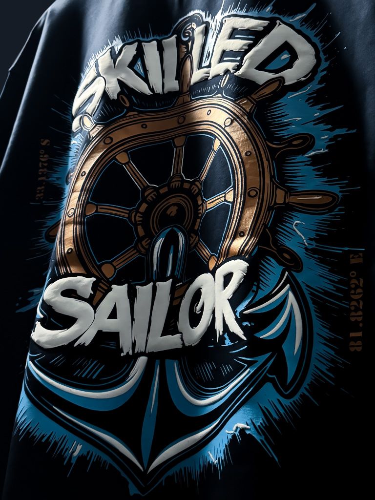 'Skilled Sailor' Streetwear Unisex Oversized Tee - House Of Hustlers