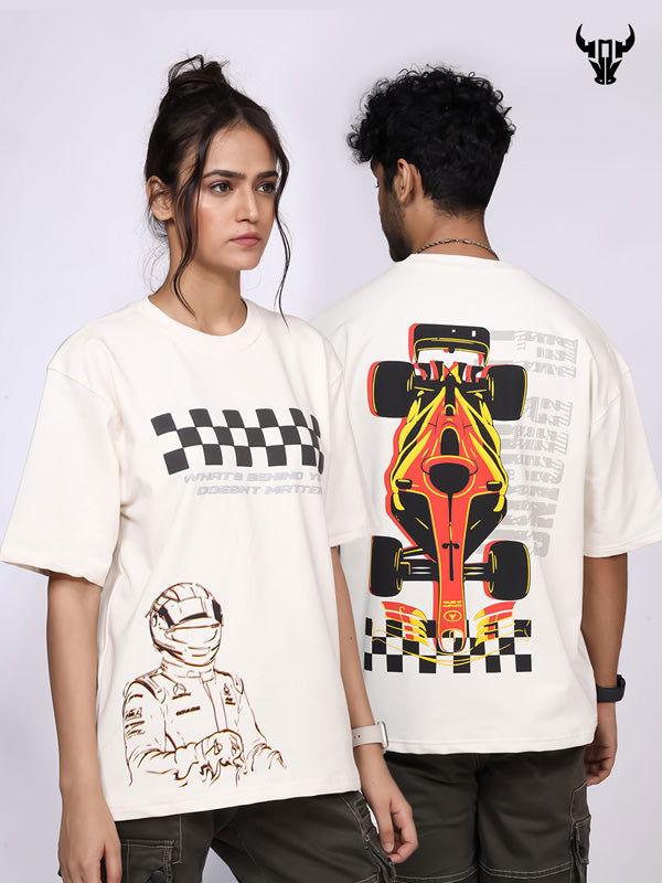 'What's Behind You Doesn't Matter' Streetwear Unisex Oversized Tee - House Of Hustlers