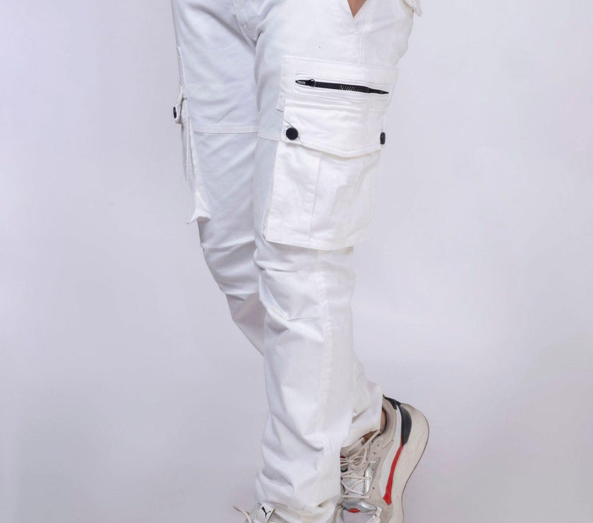 White Unisex Cargo - House Of Hustlers