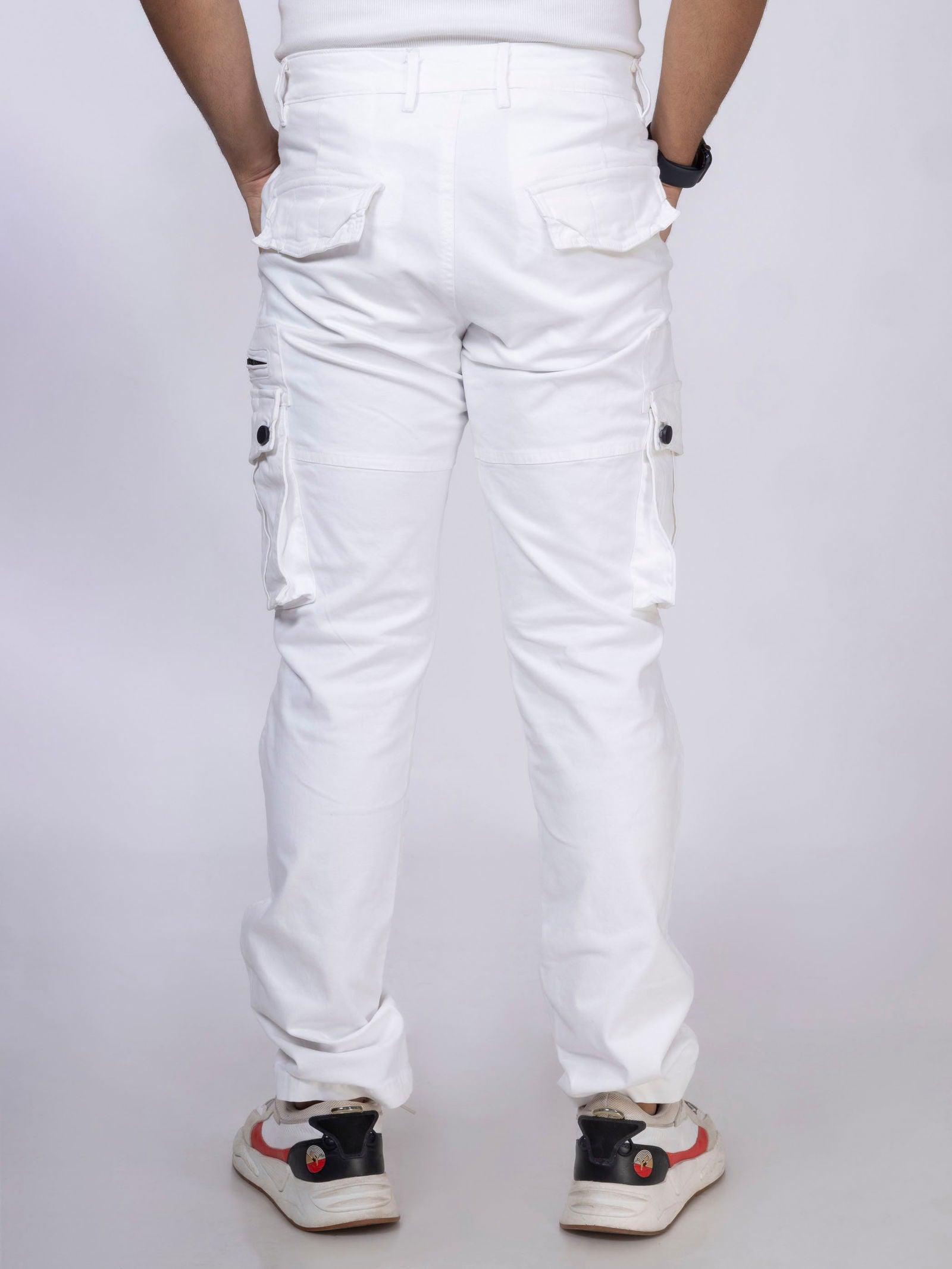 White Unisex Cargo - House Of Hustlers