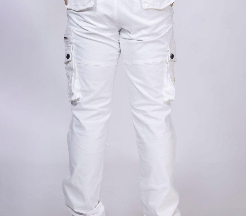 White Unisex Cargo - House Of Hustlers