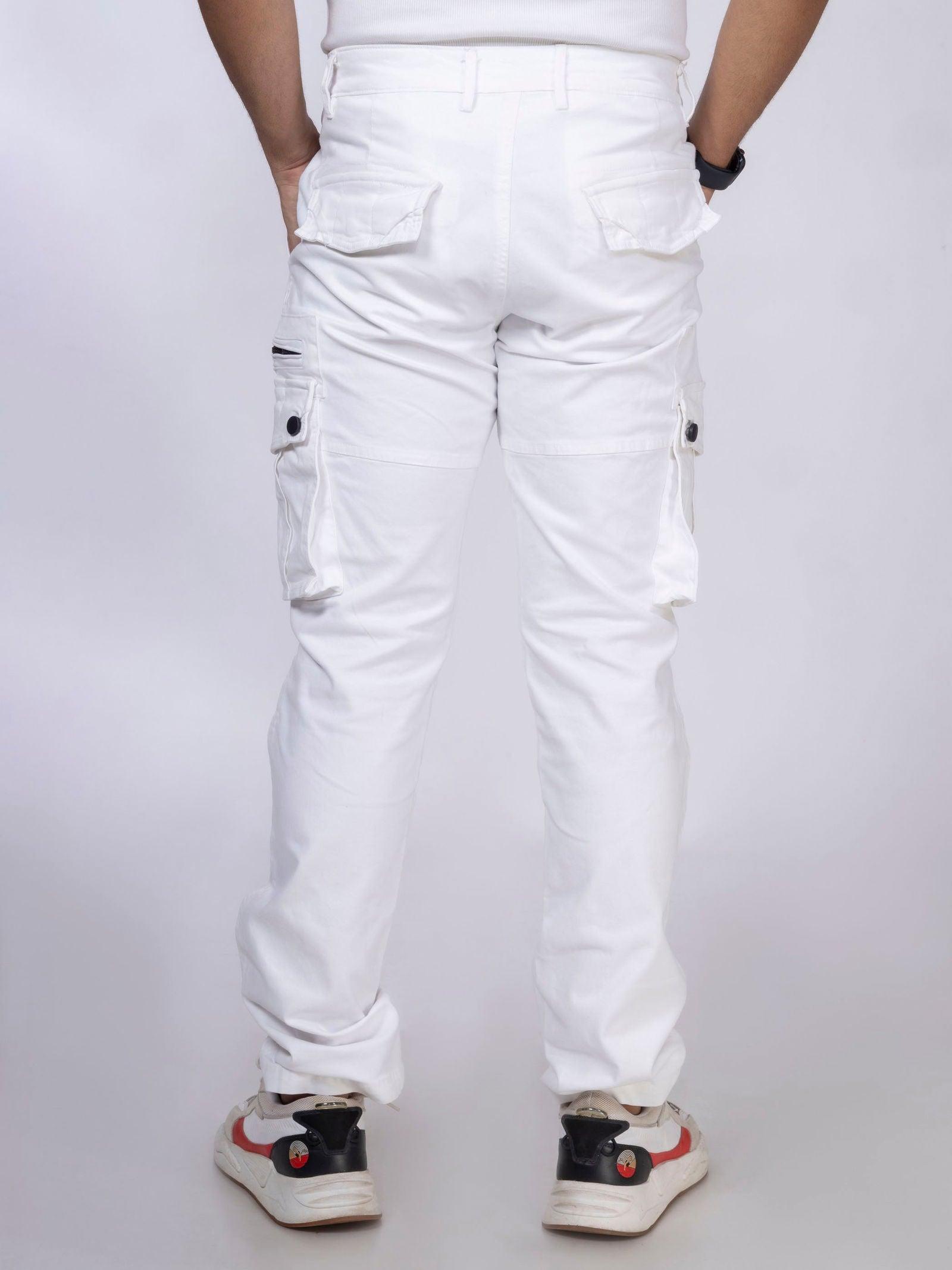 White Unisex Cargo - House Of Hustlers