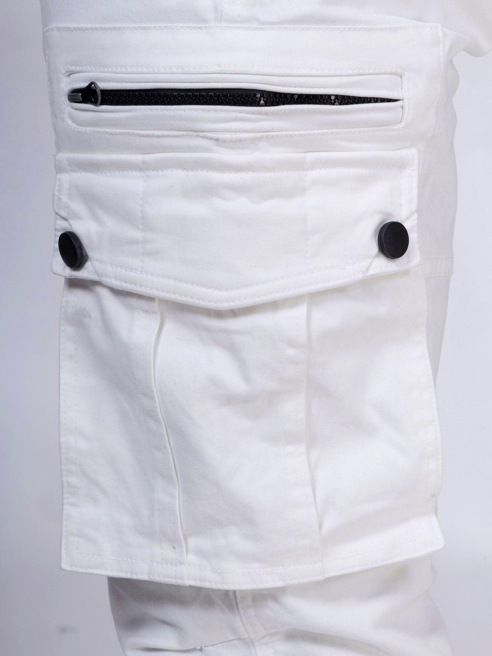 White Unisex Cargo - House Of Hustlers